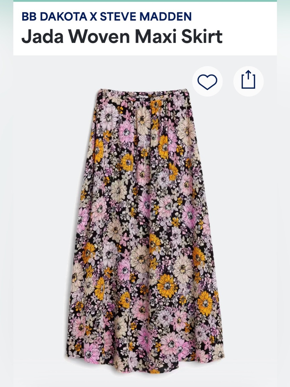 Steve Madden Apparel Jada Woven Maxi Skirt